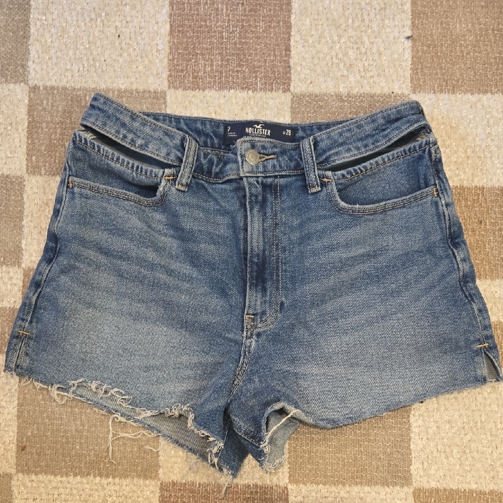 Hollister Women's Cut Out Jean Shorts